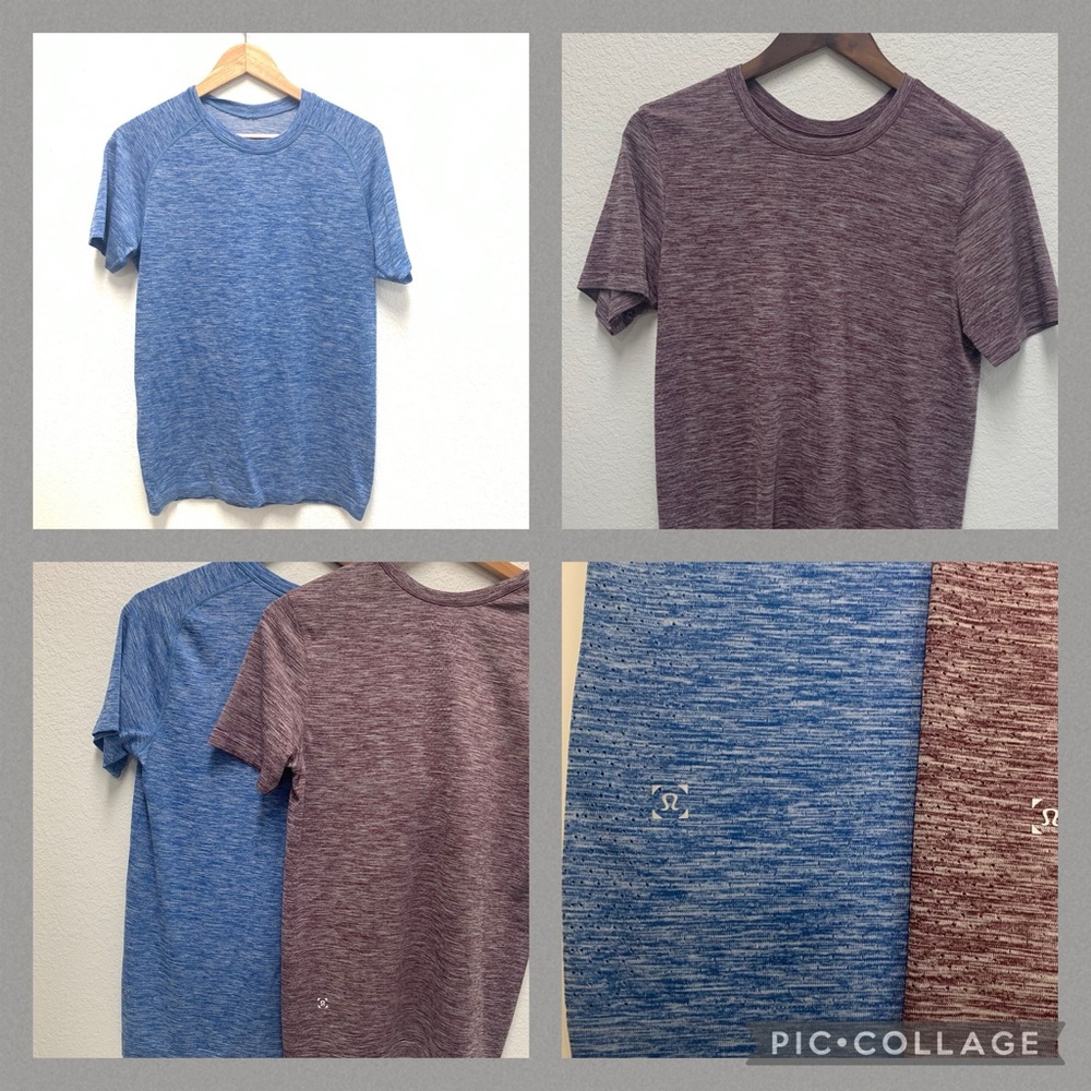 Lululemon Metal Vent Tech Crew Neck T Shirt Gym Mens Size Small Lot of 2